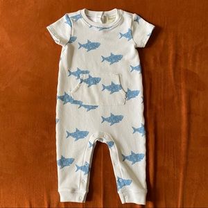 NWOT Gymboree Baby Short Sleeve Shark Bodysuit